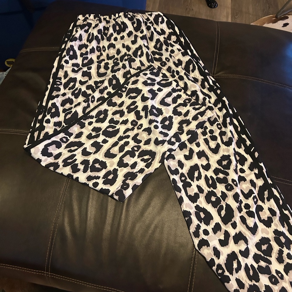 Leopard Print Pajama Pants